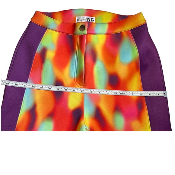 INC International Concepts Misa Hylton Scuba  Printed colored Pants NWT - Picture 7 of 14